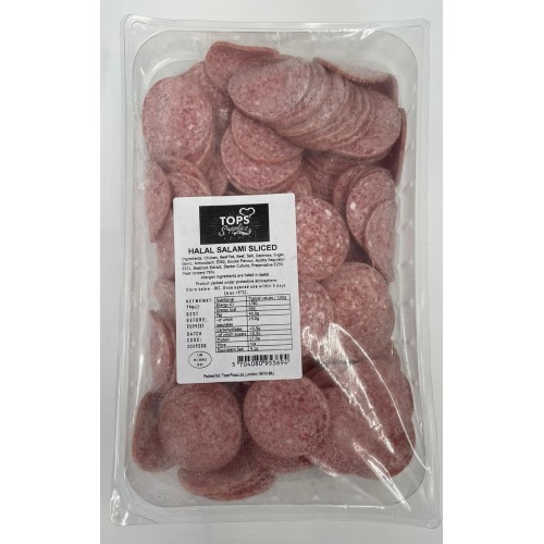 T.S HALAL SALAMI SLICED 1 X1KG